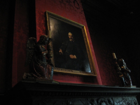 Major priceless paintings line the walls of the study, but pride of place of course goes to the portrait of J. P. Morgan himself